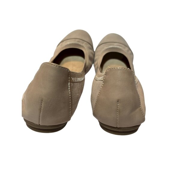 Kim Rogers Womens Oatmeal Adabella 2 Ballet Flats Size 8.5 Medium Faux Leather & - Picture 7 of 10